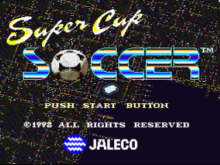 Goal title screen for Super Nintendo